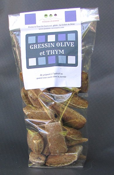 Gressin olive et thym